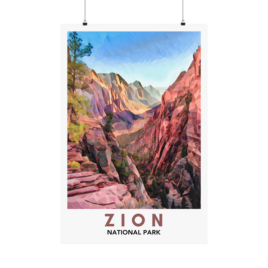 Zion National Park Poster